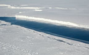 The ice front of Venable Ice Shelf, West Antarctica - when such glaciers across the region melt, they willl add roughly 1.2 metres to global sea levels.