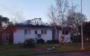 The fire badly damaged the house.