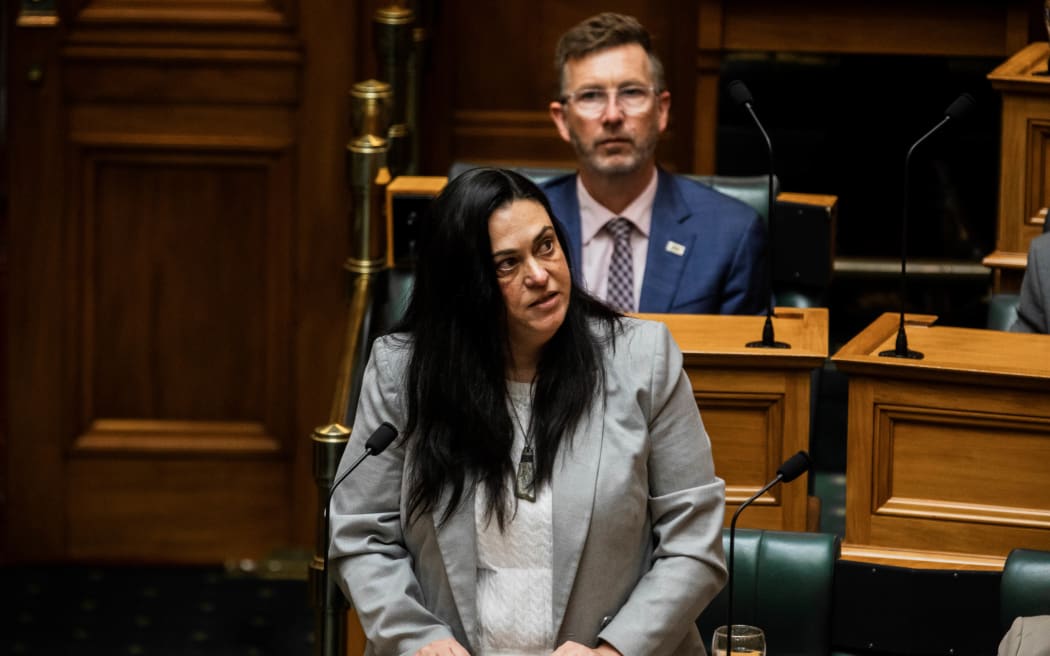 Karen Chhour in the House during AIC tabling in parliament