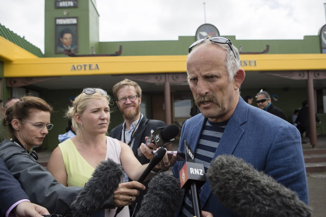 Gareth Morgan at Ratana Pa.
