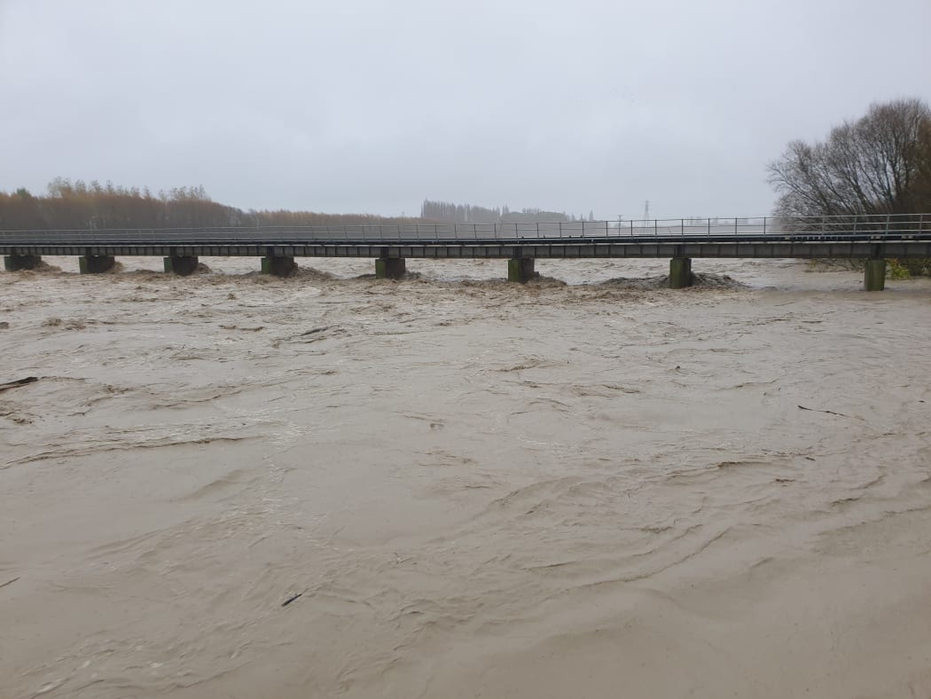 The Ashburton River this afternoon.