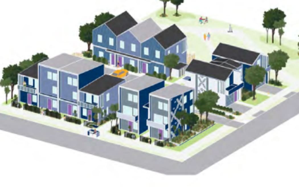 An example of potential home options for the Gisborne region, as shown in the draft design guide for residential development in urban areas. Image / Gisborne District Council. (LDR single use only).
