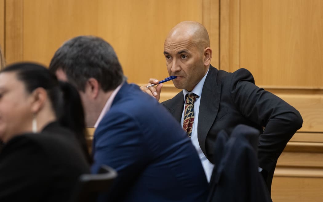 National Party MP Tama Potato in Select Committees during the 2023 Estimates Hearings.
