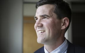 Wellington Mayor, Justin Lester in his office at Wellington City Council.