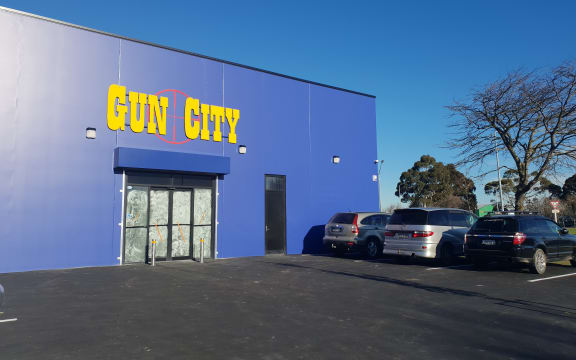 The Gun City mega store soon to be opened in Christchurch.