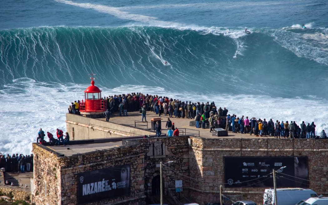 Blind surfer Matt Formston has just conquered the 51-foot Nazare break - the biggest wave in the world.