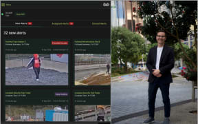 Left: An example of Watchful's Quill technology. Right: Joshua Parsons.