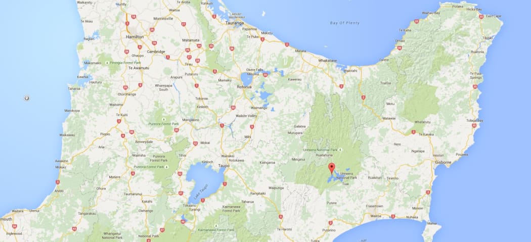 Map of Lake Waikaremoana Track