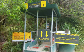 Cleaning station at Waitākere Ranges.