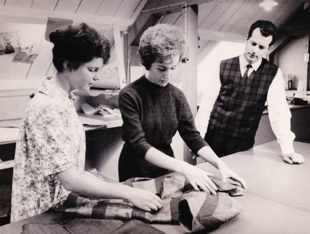Circa 1961. Wendy Ganley apprentice to  Barbara (centre), with Don Penberthy at Babs Radon.