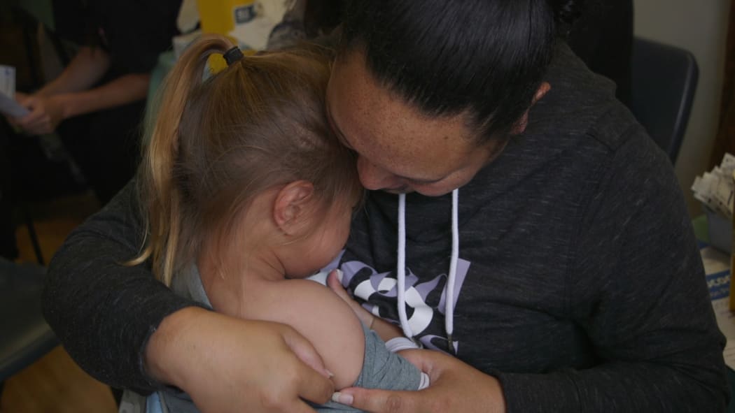 Tui Matthews and her son Robbie.