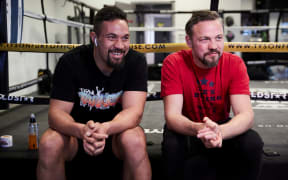 Joseph Parker and new trainer Andy Lee.