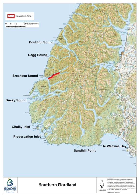 Breaksea Sound will be a controlled area in an effort to stop the spread of the seaweed.