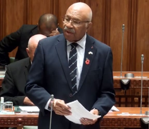 Opposition Leader Sitiveni Rabuka.