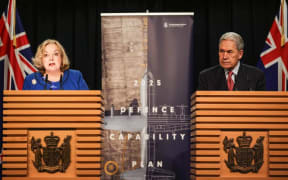 Defence Minister Judith Collins and Foreign Minister Winston Peters reveal the planes chosen to replace the Defence Force's ageing 757s, and a fleet of helicopters to be based on New Zealand's frigates.