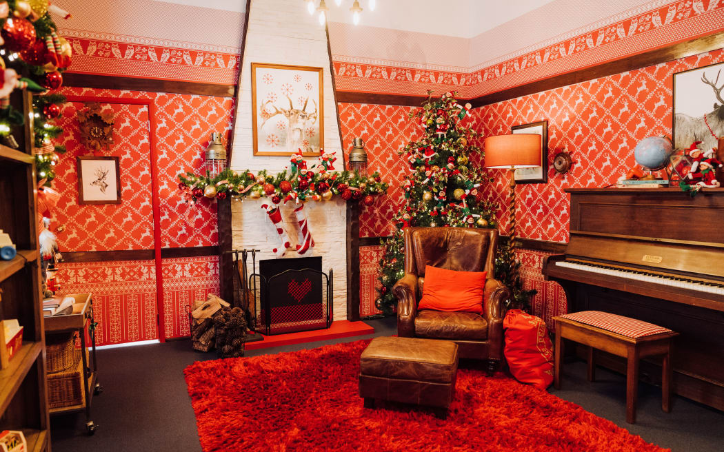 Christmas decorations for Santa's visit at Smith and Caughey's on Queen St, Auckland.