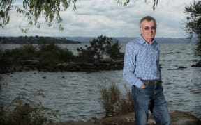 Lakes Water Quality Society president John Gifford at Lake Rotorua.