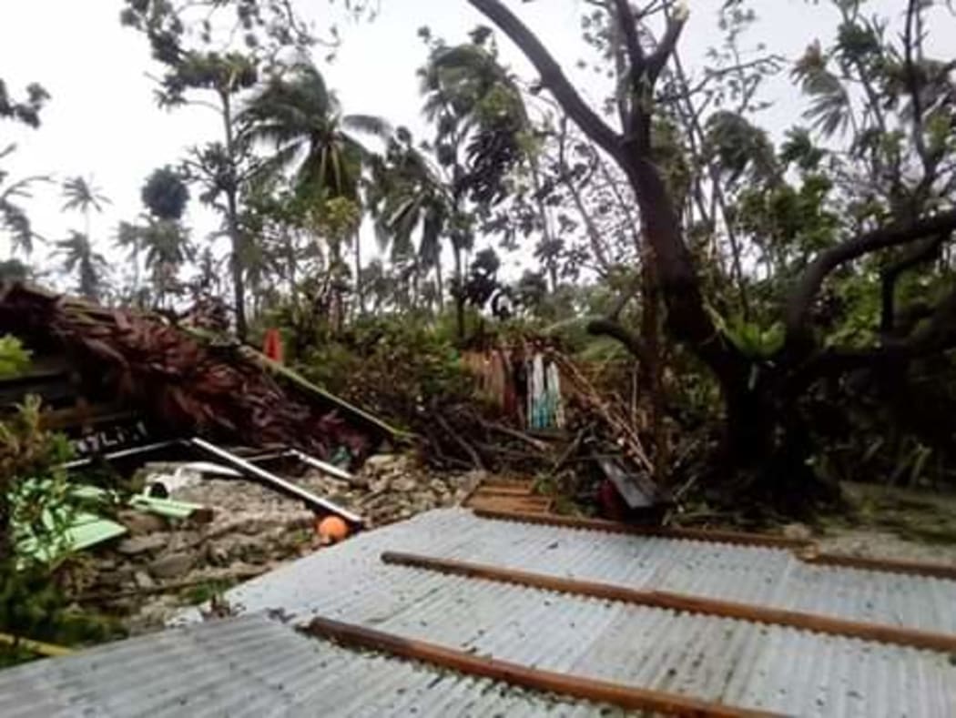 Roof ripped off house by Cyclone Harold