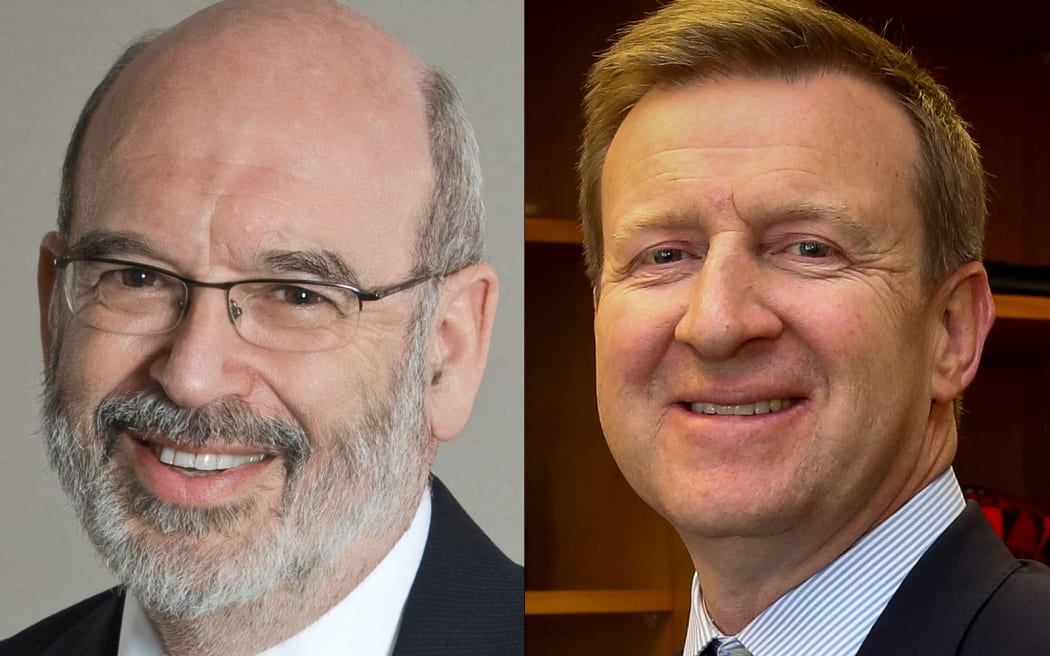 Sir Peter Gluckman, left, says NZ faces a crisis bigger than anyone expects, but Jonathan Coleman has confidence in the government's plan