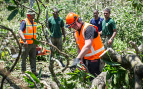 Defence Force engineers are helping clear tree and rebuild schools and homes that were destroyed.