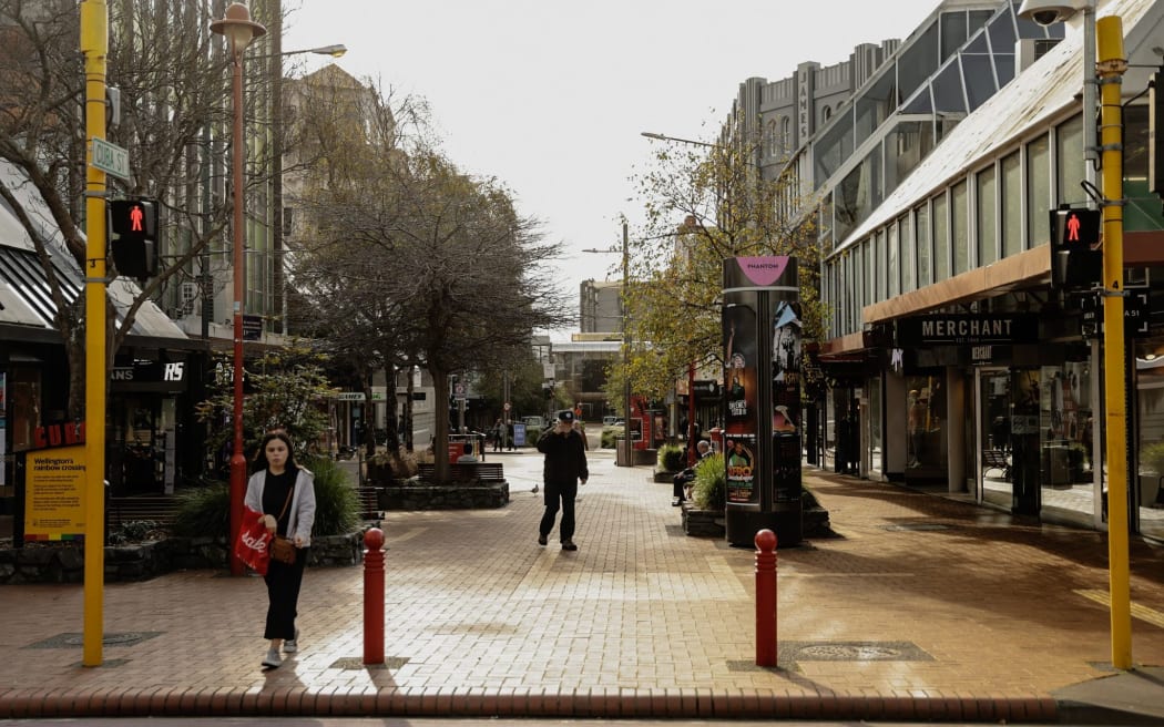 Cuba Street - Wellington in alert level 2 on 24 June 2021