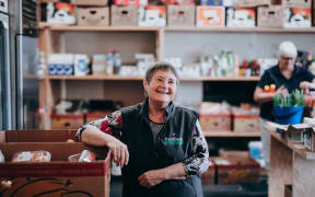 Food bank coordinator, Lyn Tankersley.