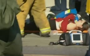 Scenes from the shooting at San Bernardino, California.