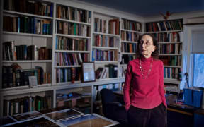 American author Joyce Carol Oates at home.