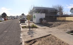 A new social housing unit is built in Raureka, Hastings.