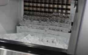 Ice cube making machine.
