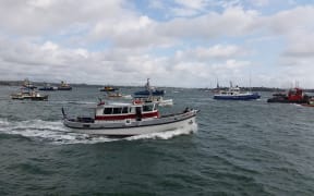 Eighteen tugboats raced on Waitemata Harbour as part of the Auckland Anniversary Regatta celebrations.