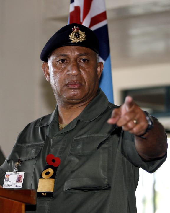 Commodore Frank Bainimarama.