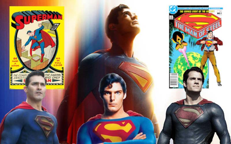 Superman has been flying high for more than 80 years, with actors including, from left, Tyler Hoechlin, Christopher Reeve and Henry Cavill playing the Man of Steel, and David Corenswet (centre) starring in James Gunn's new Superman movie.