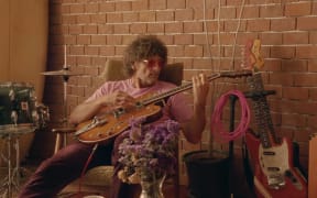 Buzz Moller of Voom in the video for new single 'Magic' (feat. Fazerdaze)