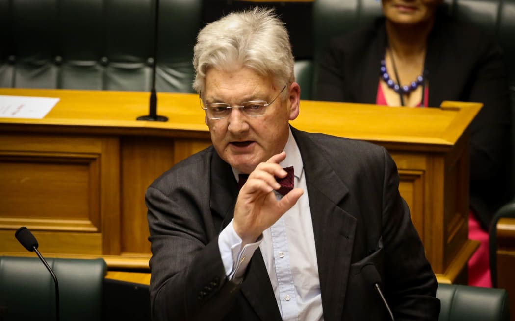 Peter Dunne giving his 2015 Budget speech.
