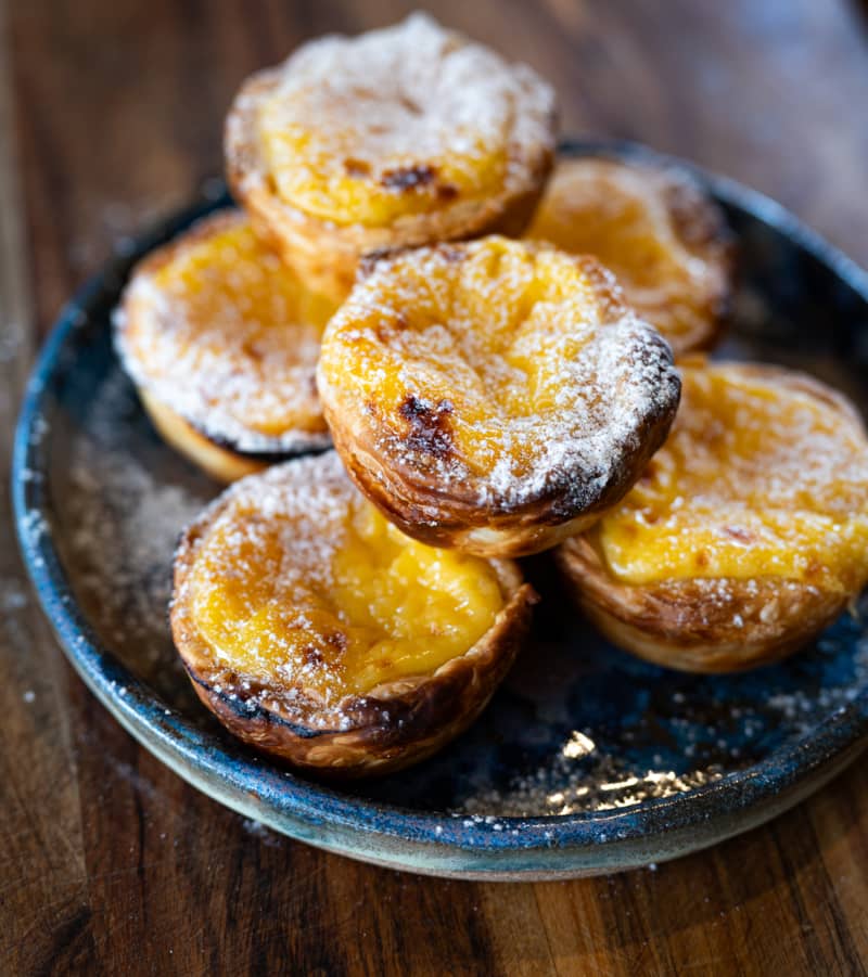 Portuguese custard tarts.