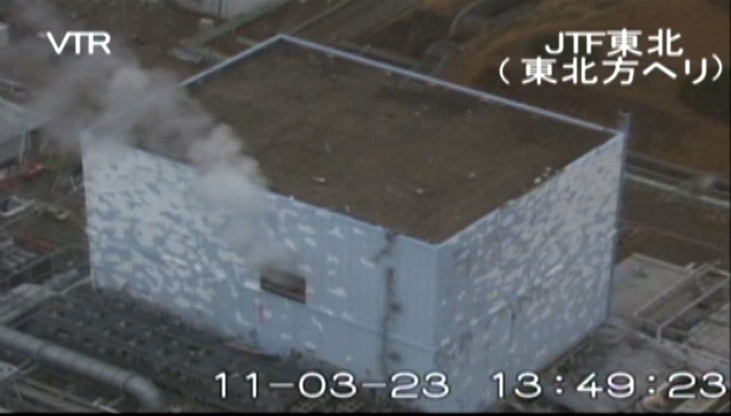 Japan's Fukushima Daiichi nuclear power plant in meltdown following the March 2011 earthquake and tsunami.