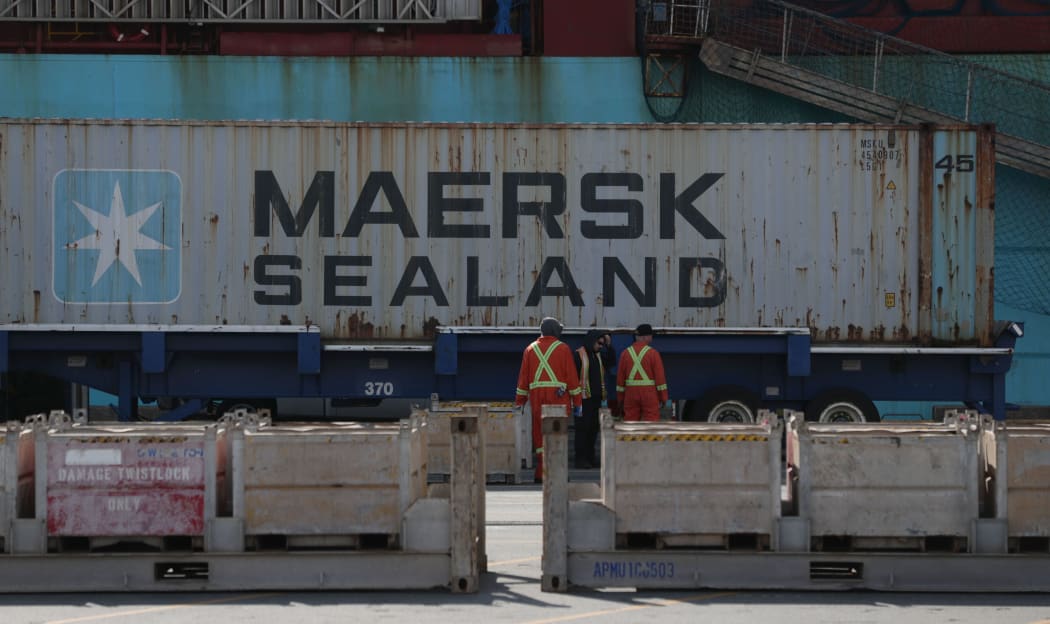 Shipping containers of garbage from container ship Anna Maersk are loaded on to trucks and stacked for holding at Global Container Terminals, at Deltaport in Tsawwassen, BC, Canada June 29, 2019.