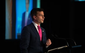 David Seymour speaking at the BusinessNZ Leaders conference