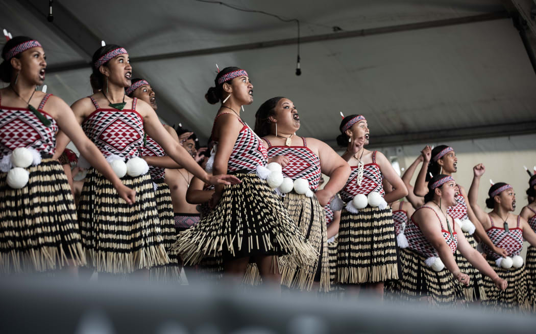 James Cook High School students performing at Polyfest 2022.
