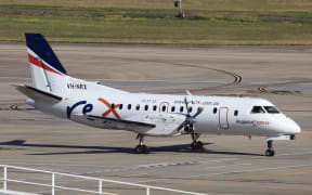 Image of Rex Airlines Saab airliner.