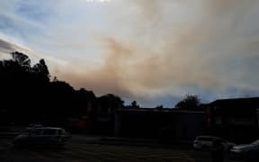 The view from the front of Nelson Fire Station looking N/NW.