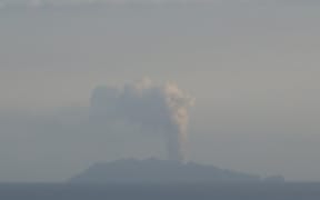 Whakaari White Island on 24 February, 2025.