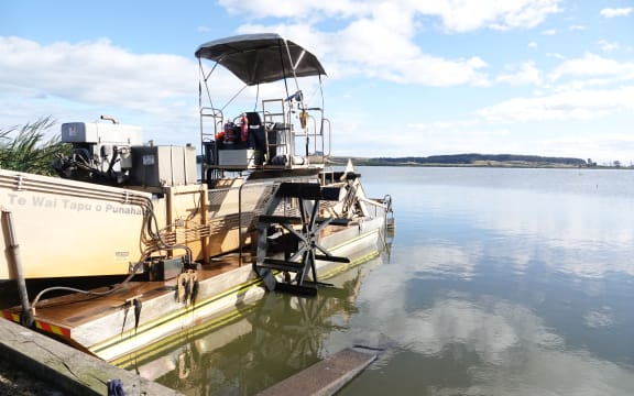 After seven weeks of weeding the lake, Tuesday is the harvester's last day for the summer.