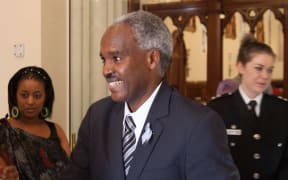 Charles Murigande during a visit to New Zealand.
