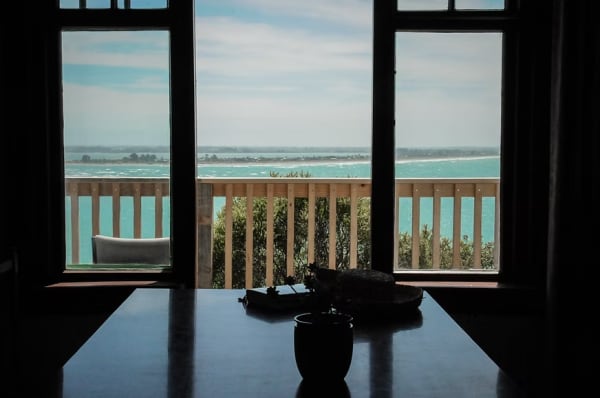 Sister Eveleen Retreat House is located above a surf beach in Christchurch.