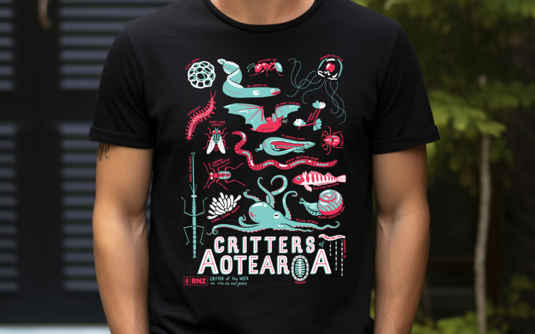 new design for critter t-shirts | RNZ