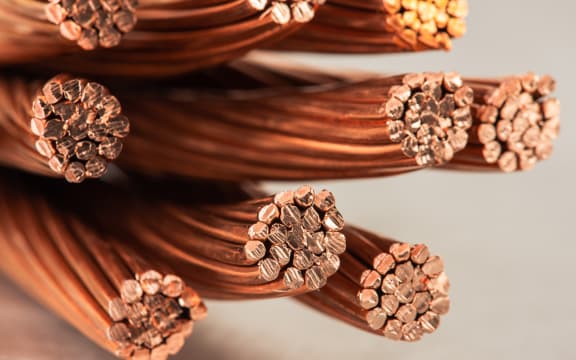 Copper electrical power cable wire