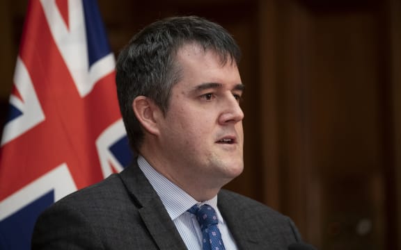 National Party Covid-19 spokesman Chris Bishop during their press conference at Parliament, Wellington, 28 September, 2021.