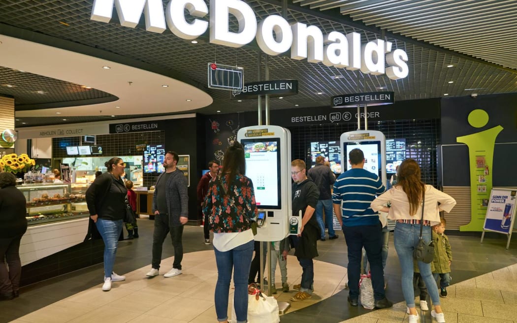 DUSSELDORF, GERMANY - CIRCA SEPTEMBER, 2018: McDonald's restaurant in Dusseldorf airport.